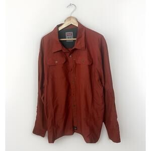 Wrangler Outdoor Series Orange Performance Fishing Hiking Polyester Utility XXL